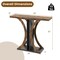 Console Table 39.5-Inch for Entryway with Modern Geometric Base
